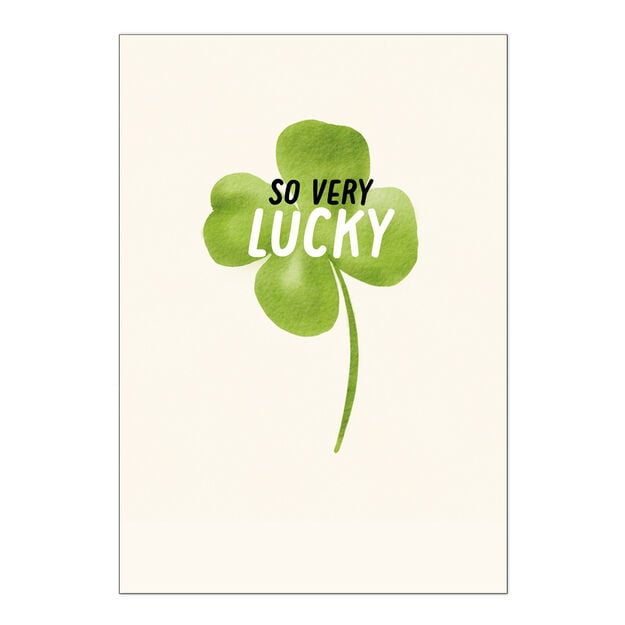 So Lucky Clover St. Patrick's Day Card