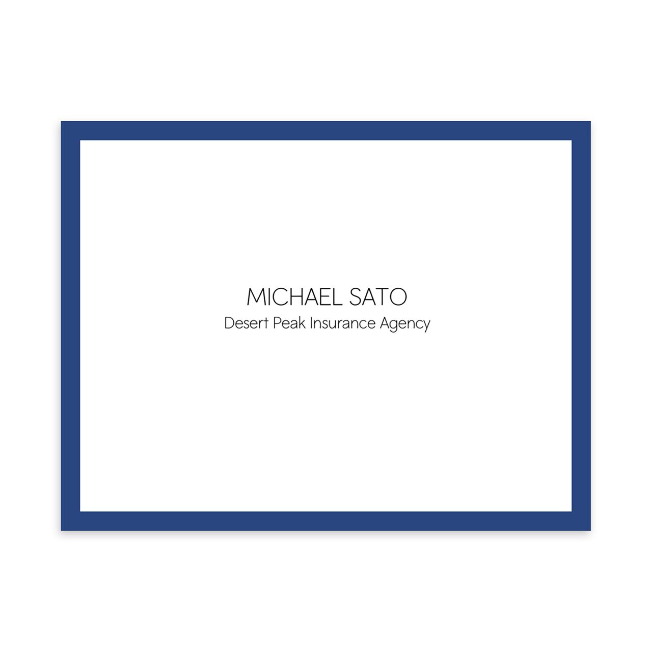 Bold Border Customizable Notecard image number 0
