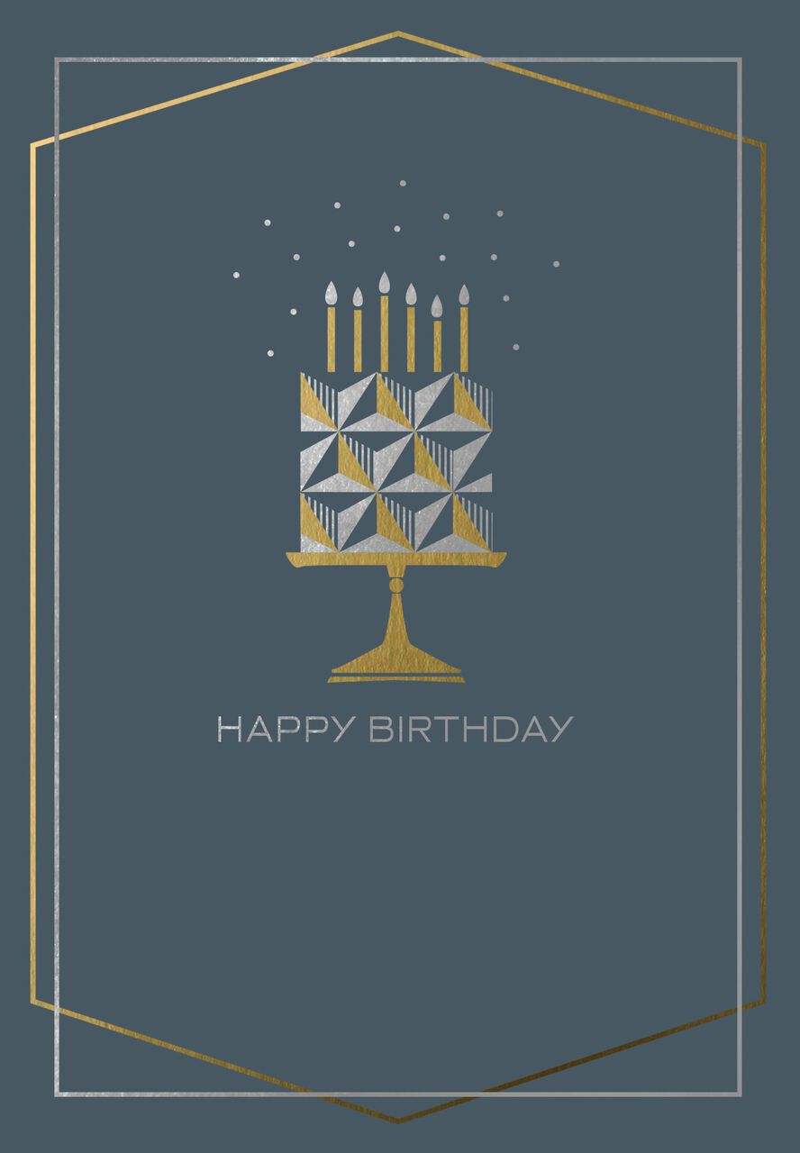 Premium Cake and Candles Birthday Card