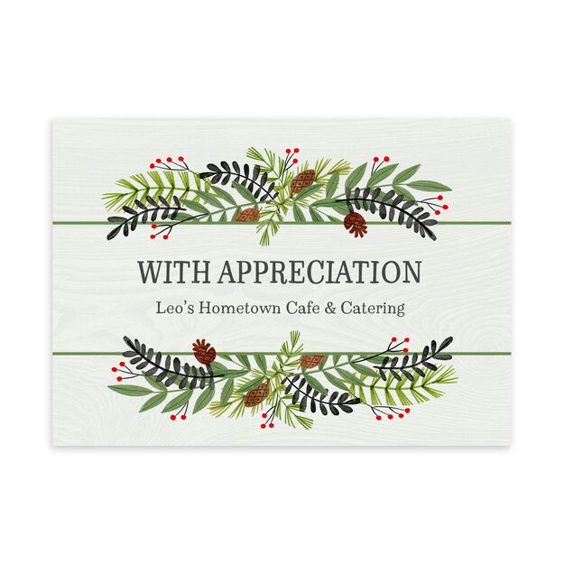Bountiful Foliage Customizable Holiday Card