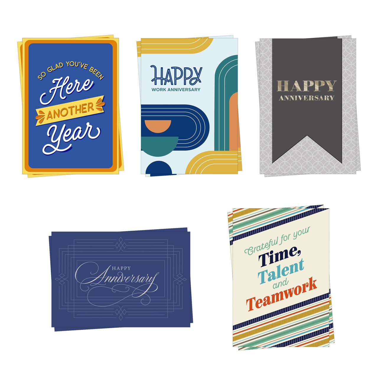 Congratulate Assorted Work Anniversary Cards 10 Pack image number 0