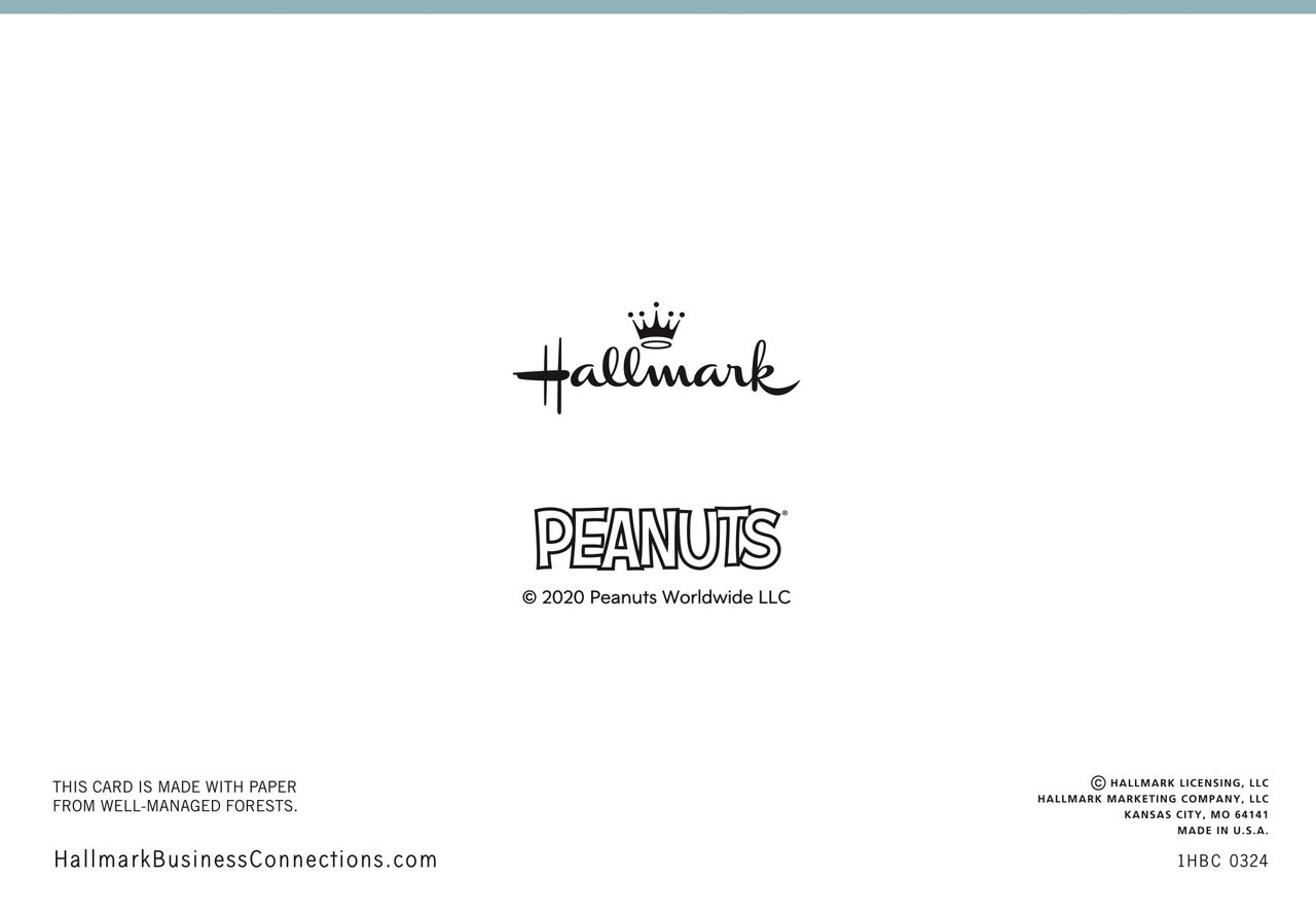 Peanuts® Snoopy & Woodstock Thank You Card