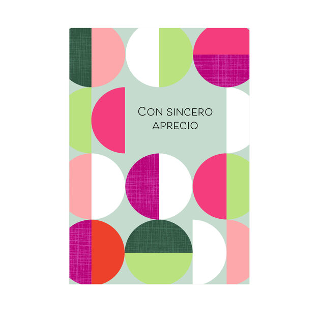 Sincere Circles Spanish Appreciation Card