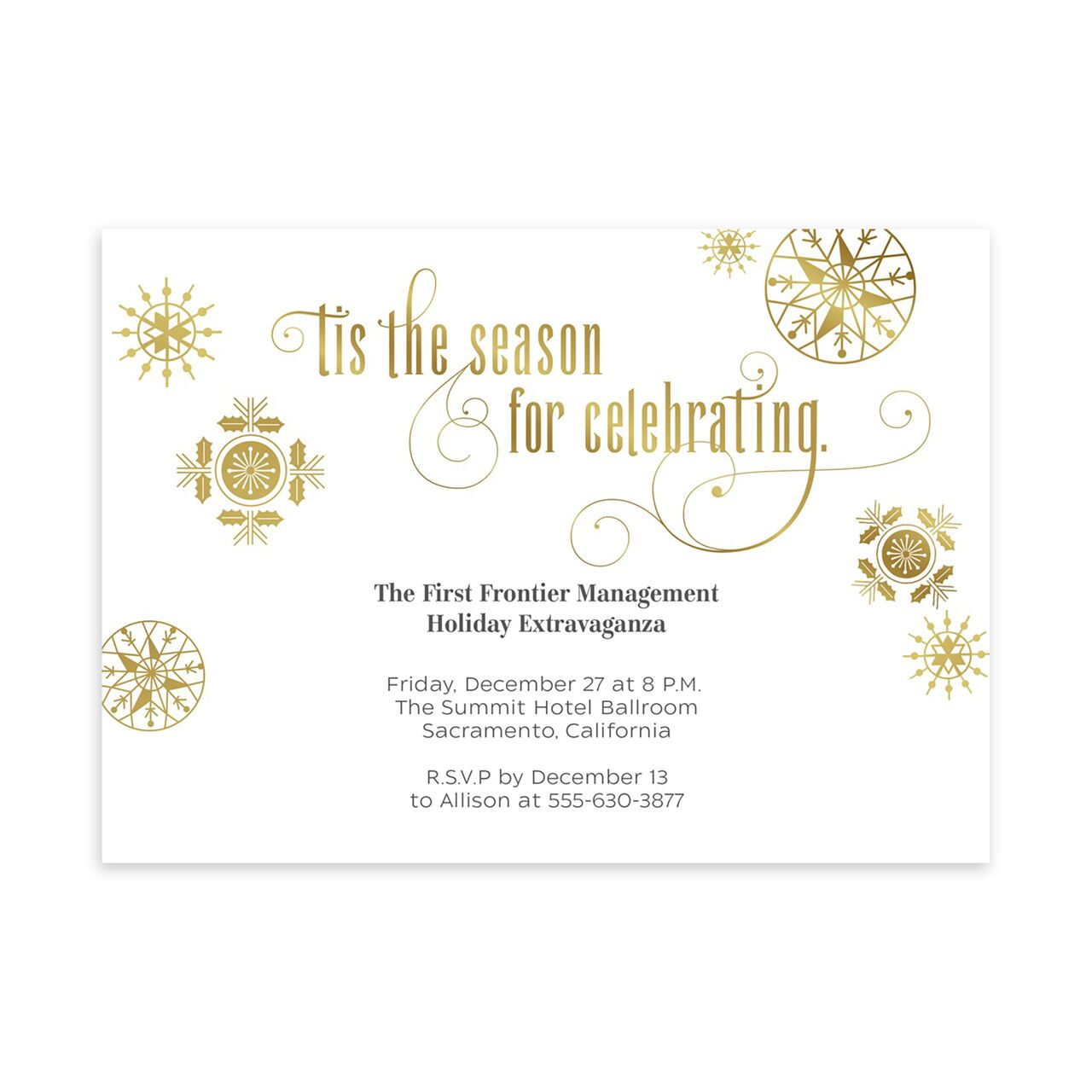 Season for Celebrating Customizable Invitation image number 0