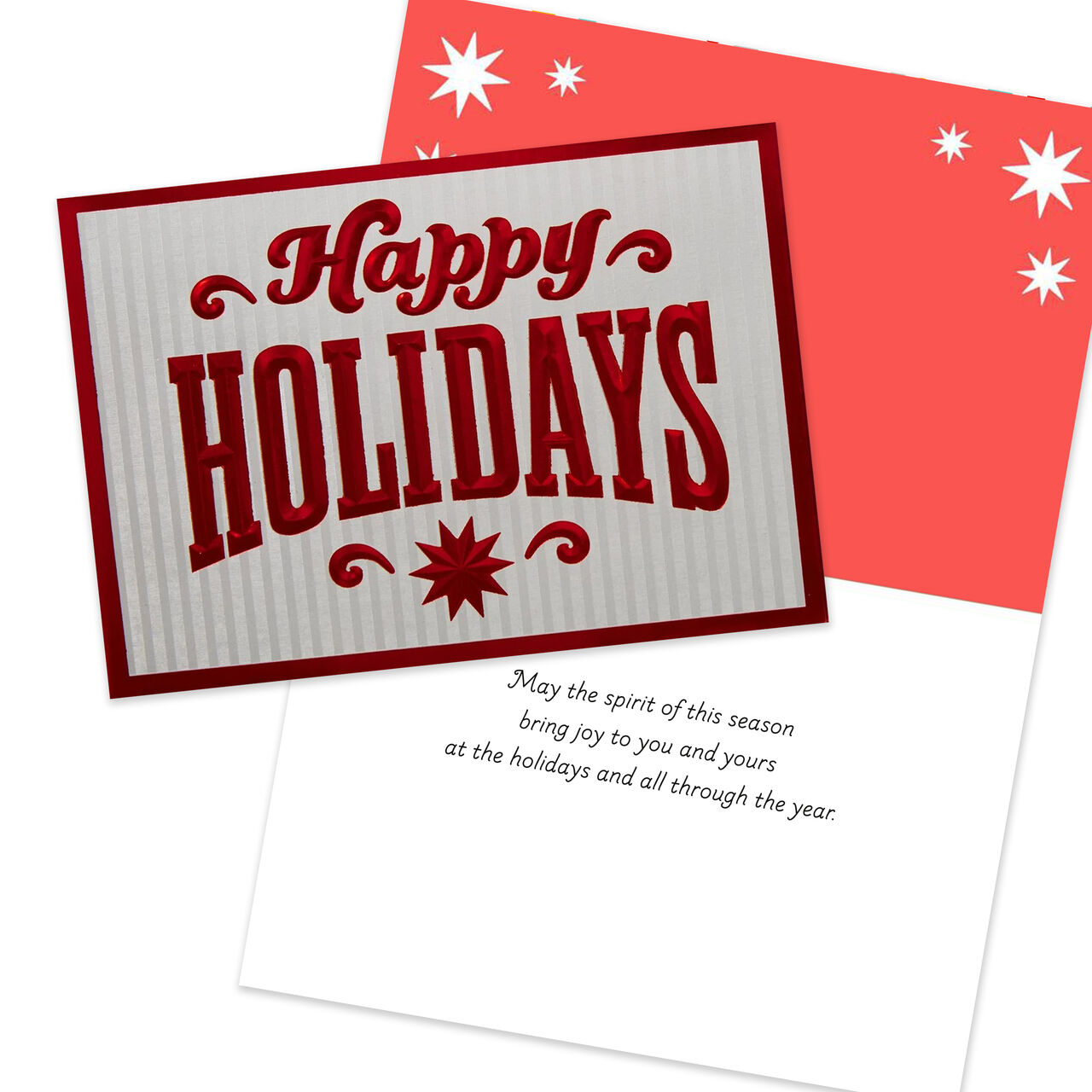 Warm Holiday Wishes Fireplace Assorted Happy Holidays Cards 50 Pack image number 5