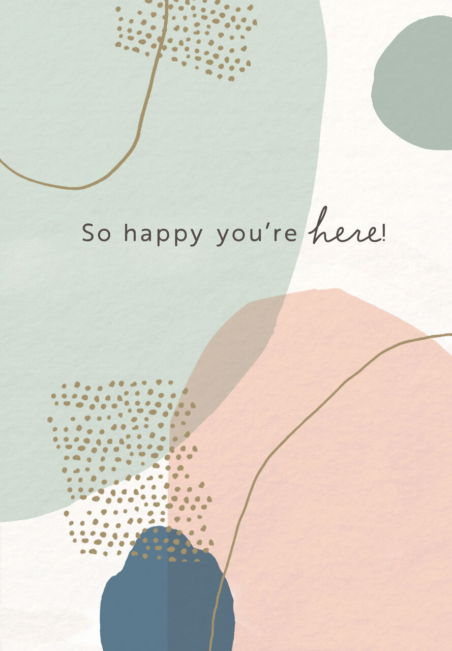 Abstract Design Welcome Card