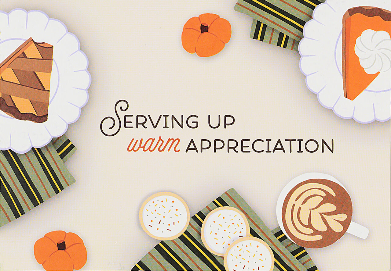 Warm Appreciation Thanksgiving Card