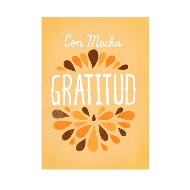 Autumn Gratitude Spanish Fall Appreciation Card