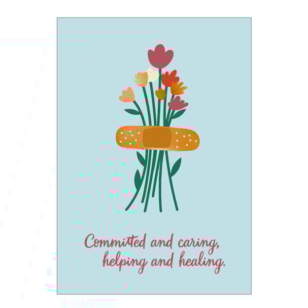 Committed & Caring Medical Staff Appreciation Card