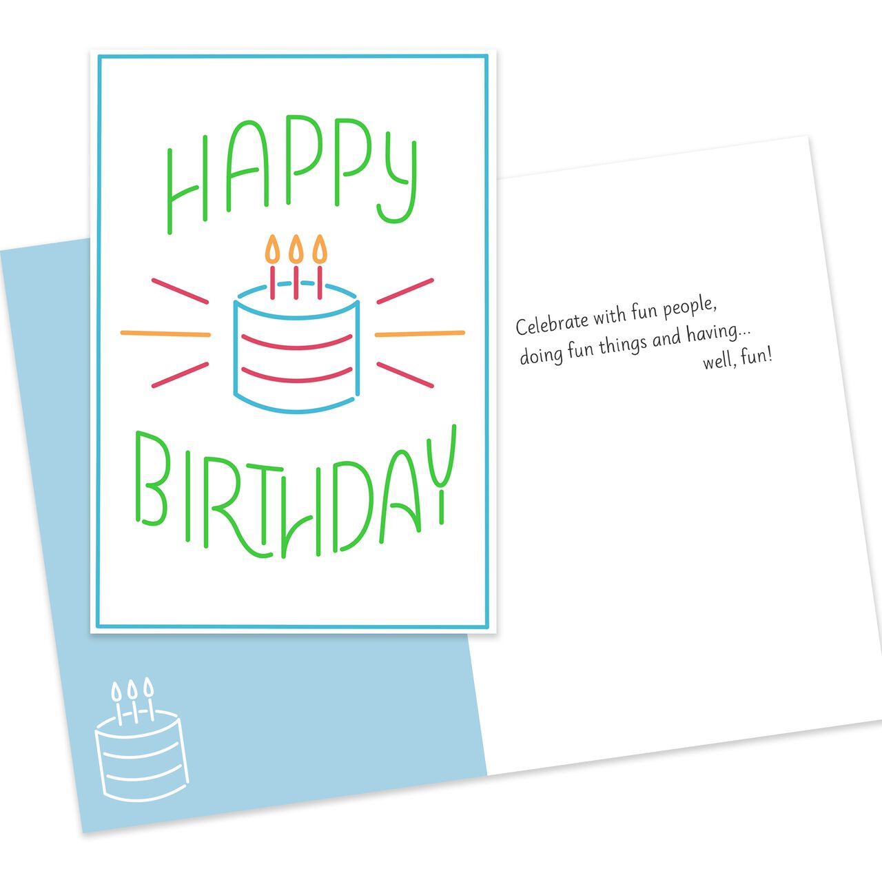 Colorful Birthday Assorted Birthday Cards 10 Pack image number 2