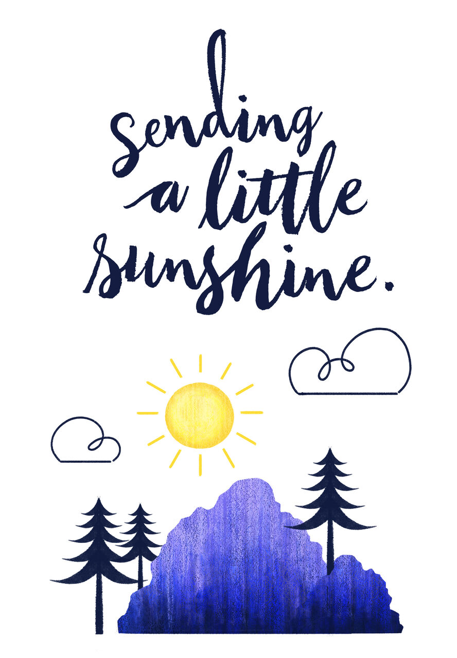 Sunny Mountaintop Thinking of You Card