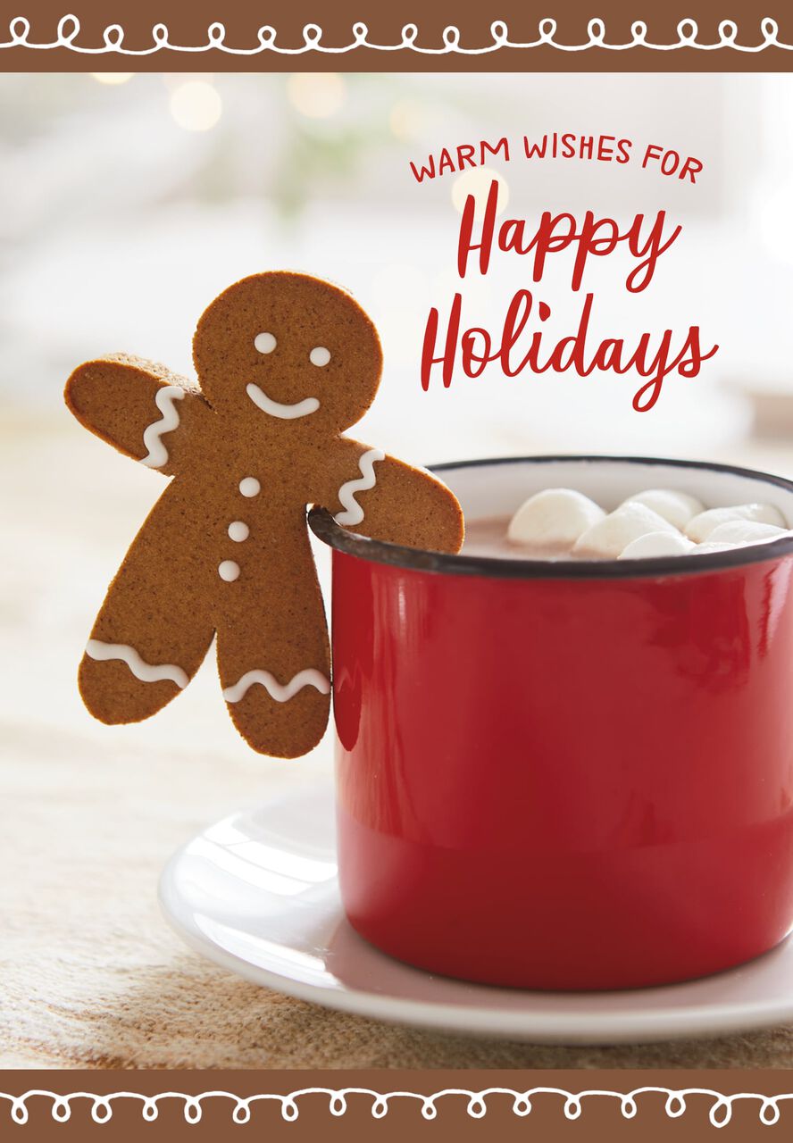 Gingerbread & Cocoa Holiday Card