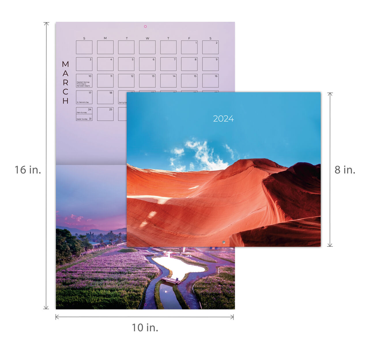 2024 Magnetic Business Card Tear-Off Calendars - Year-End Appreciation for  Clients