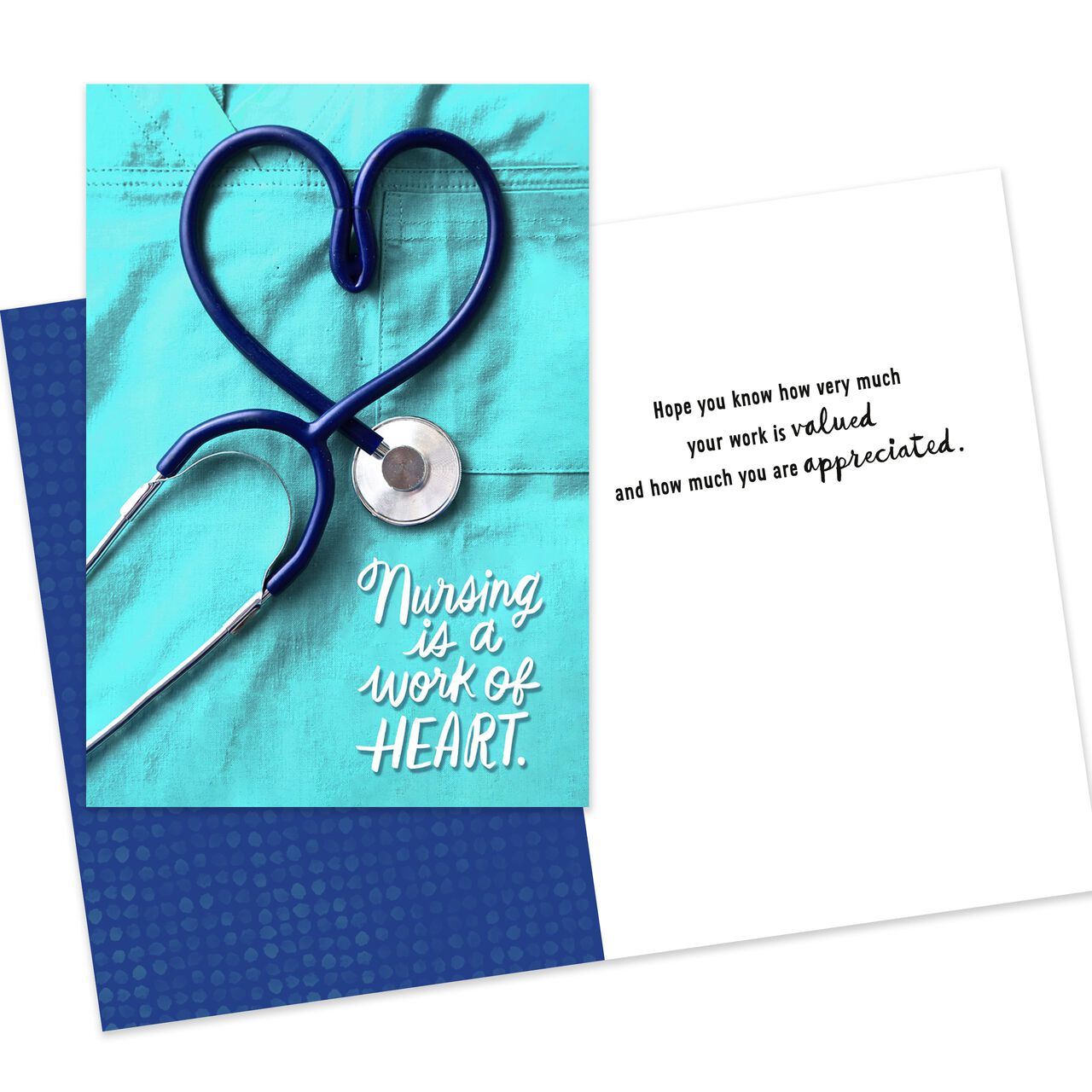 Stethoscope Heart Nurses Week Appreciation Card image number 1