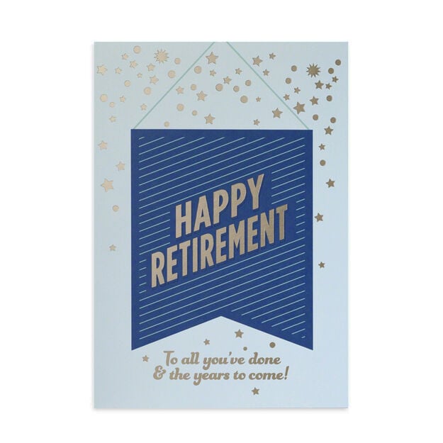Celebration Banner Retirement Card