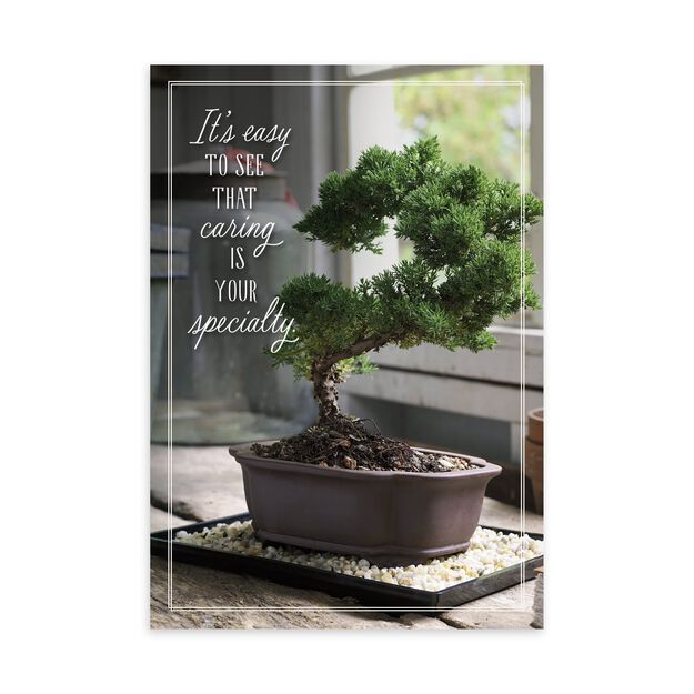 Bonsai & Caring Nurse Appreciation Card