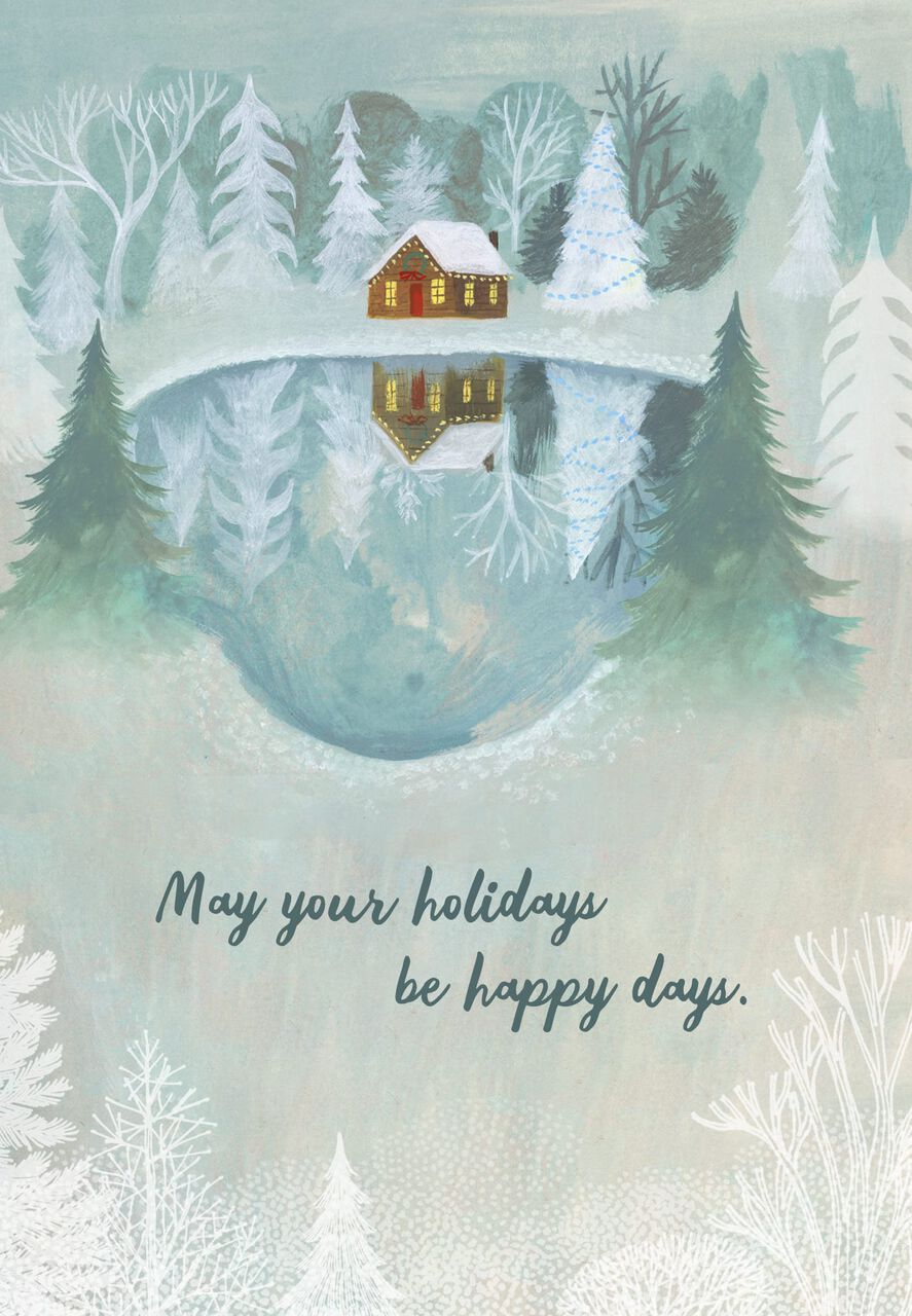 Winter Cabin Holiday Cards