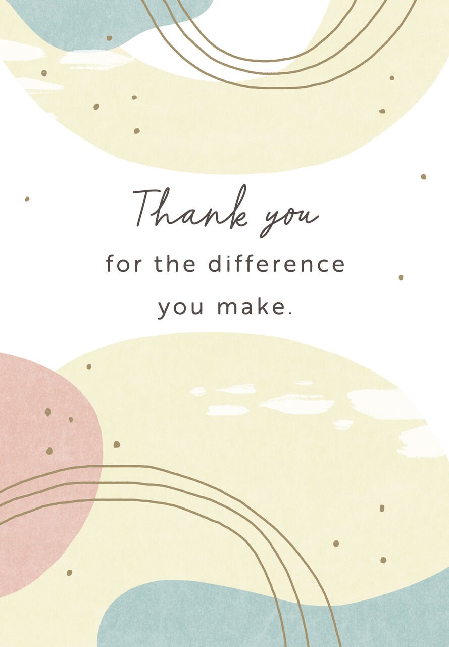 Abstract Design Employee Appreciation Card