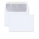 White Envelopes Silver Foil Lining