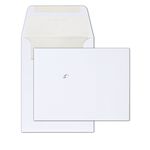 White Fitted Envelopes Pearl Foil Lining