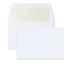 White Peel & Stick Envelopes Pearl Foil Lining